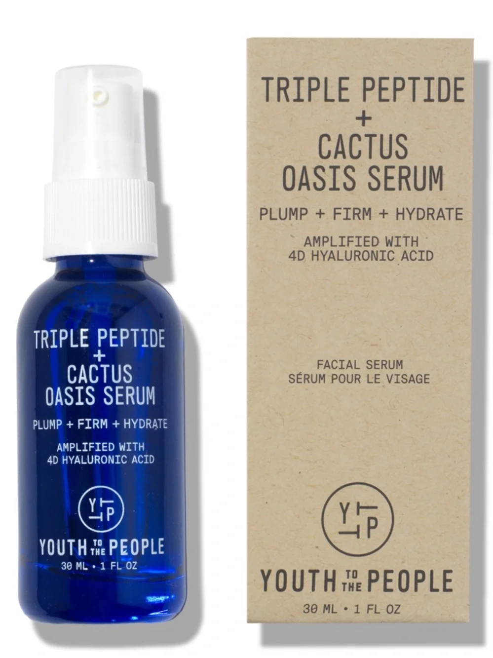 Youth To The People Triple Peptide + Cactus Serum - 1 Fl Oz